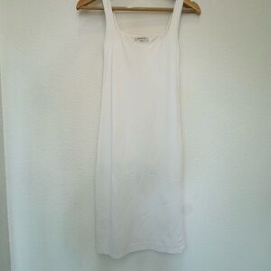 Aritzia Babaton Contour Midi Dress | white | size small | bodycon tank dress